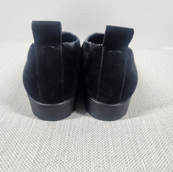 Eileen Fisher humor size 9.5 black suede wedge flats - Picture 7 of 13